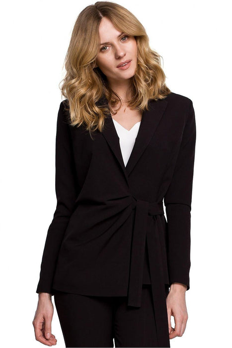 Chic Waist-Defining Pleated Jacket