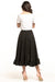 Chic Frilled High-Low Midi Skirt