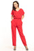 Elegant Tessita Jumpsuit: Stylish One-Piece with Envelope Neckline