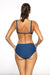 Chic High-Waisted Swim Set for Curvy Figures - Luxe Two-Piece Beachwear