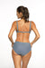 Chic High-Waisted Swim Set for Curvy Figures - Luxe Two-Piece Beachwear