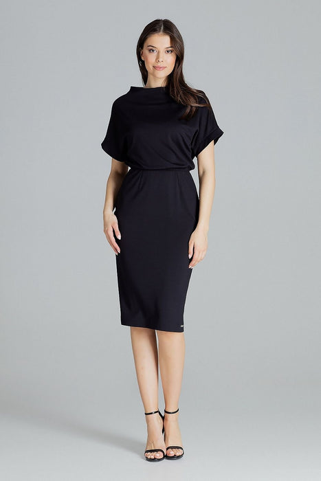 Chic Black Midi Dress for Every Occasion by Lenitif