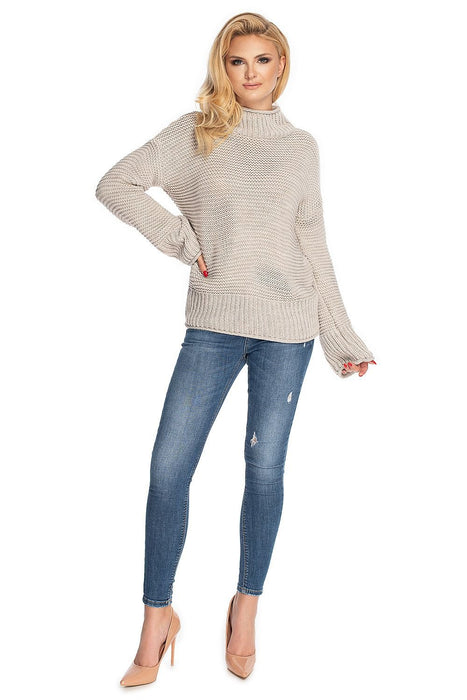 Stylish Peekaboo Knit Sweater