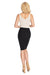 Sculpting Elegance Fitted Pencil Skirt