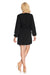 Chic Peek-a-Boo Mini Dress with Pointed Neckline