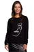 Stylish Ruffle Sleeve Sweatshirt with Eye-Catching Print for All-Day Comfort