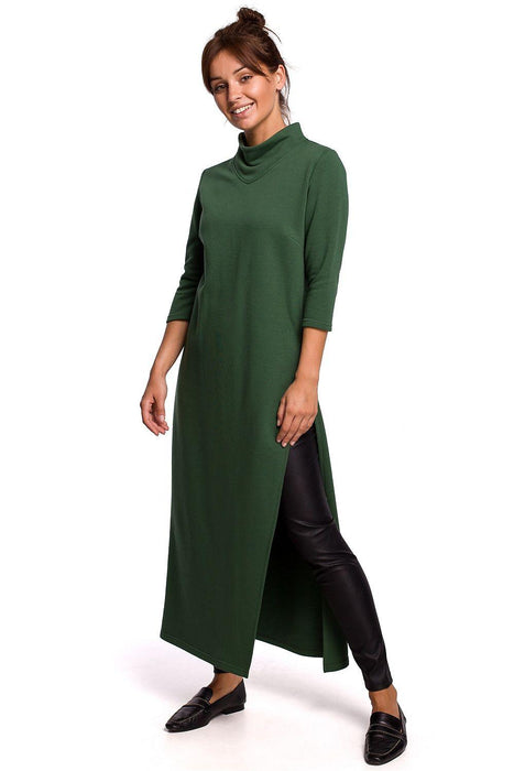 Chic High-Neck Slit Tunic - Stylish Women's Top for Every Occasion