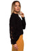 Stylish Cracked Sleeve Knit Pullover