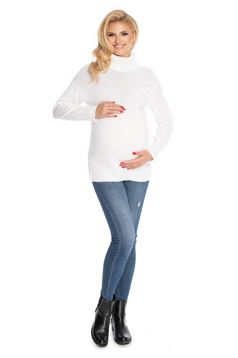 Elegant Expecting Mother Turtleneck Sweater for Cozy Comfort