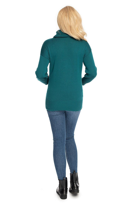 Elegant Expecting Mother Turtleneck Sweater for Cozy Comfort