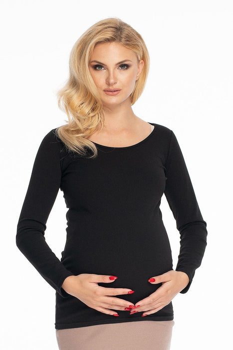 Chic Peekaboo Maternity Top for Trendsetting Moms-to-Be