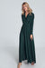 Elegant Black Maxi Dress with Stylish Envelope Neckline for Effortless Chic