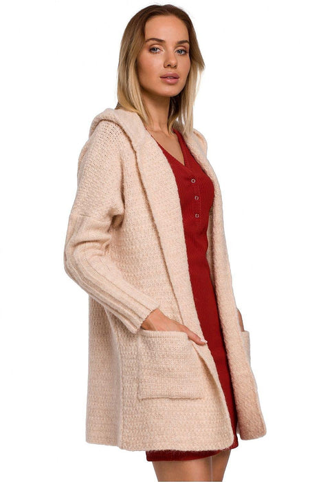 Snug Oversized Knit Cardigan with Hood