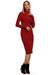 Figure-Flattering Ribbed Knit Daydress