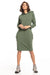 Chic Knit Hooded Day Dress with Practical Pockets