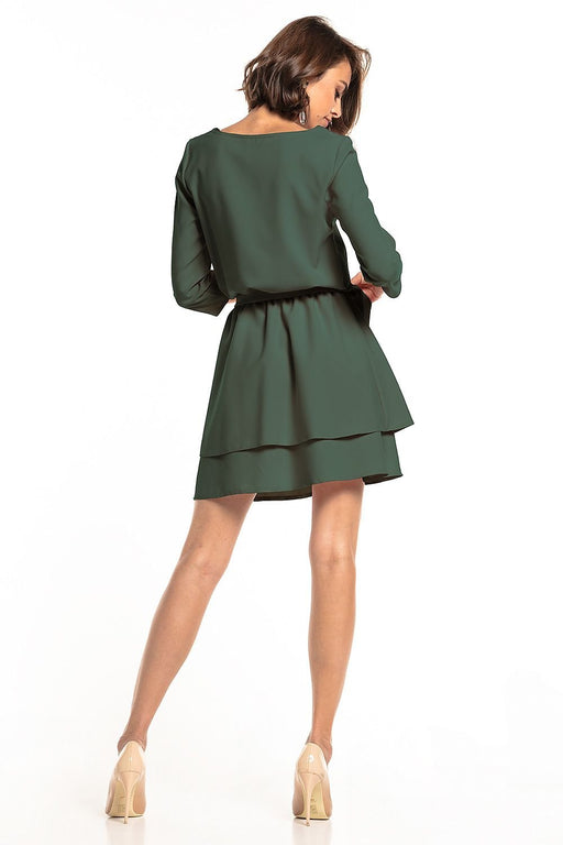 Tessita Elegant Double Skirt Daydress with 3/4 Sleeves