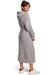 Warm Knitted Hooded Cardigan with Waist Tie