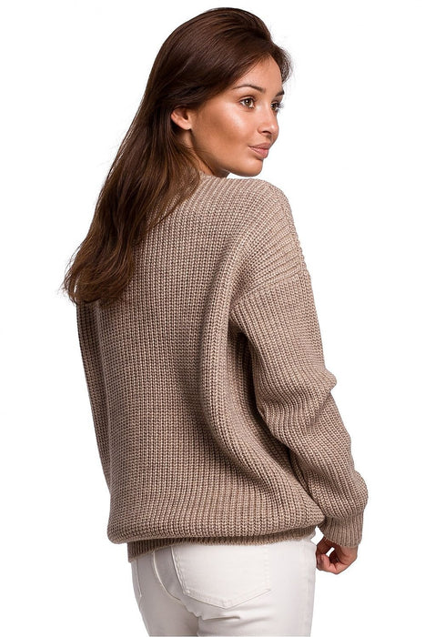 Knitted Ribbed Sweater for Ultimate Comfort