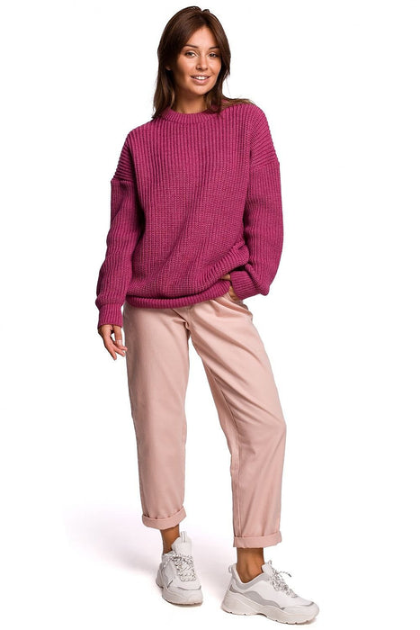 Knitted Ribbed Sweater for Ultimate Comfort