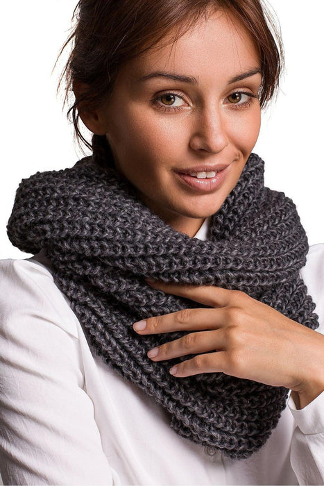 Snug Ribbed Winter Infinity Scarf