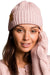 Trendy Acrylic Knit Beanie with Stylish Faux-Leather Face Detail