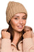 Braided Plait Beanie with Stylish Ribbed Trim