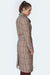 Elegant Checked Waist-Cinching Coat