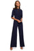 Chic V-Neck Wide-Leg Jumpsuit with Fashionable Tie Detail