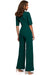 Chic V-Neck Wide-Leg Jumpsuit with Fashionable Tie Detail