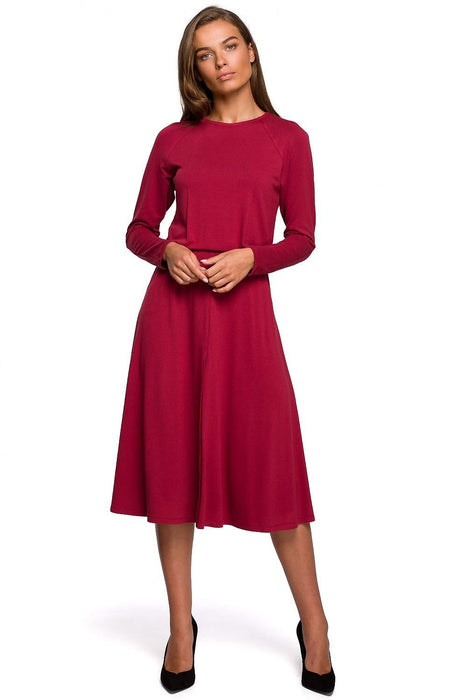 Elegant Ease Viscose Knit Dress