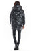 Trendy Oversized Quilted Hooded Jacket with Logo Tape