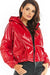 Stylish Waterproof Vinyl Hooded Jacket