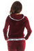 Luxurious Velour Hoodie with Trendy Logo Tape