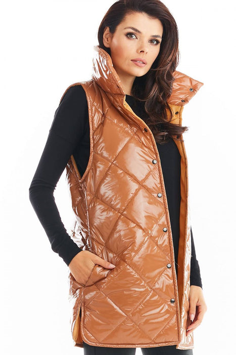 Stylish High Collar Quilted Sleeveless Vest for Women – Must-Have Autumn Layering in 4 Colors