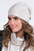 Elegant Floral Embellished Women's Winter Hat