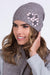 Floral Embellished Women's Knit Beanie