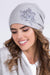 Warm Floral Knit Cap