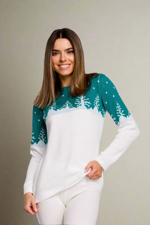 Christmas sweater with a Christmas tree motif. Limited edition.