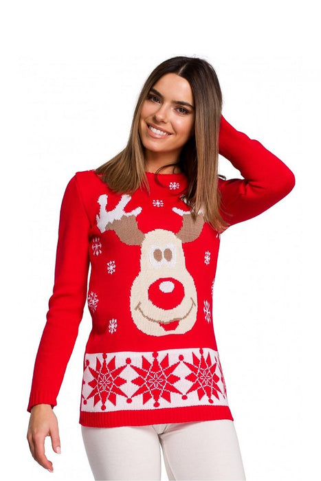 Christmas sweater with reindeer motif. Limited edition.