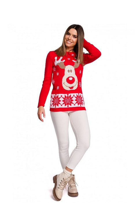 Christmas sweater with reindeer motif. Limited edition.