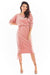 Luxurious Adjustable Velour Midi Dress with Kimono Sleeves