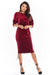 Luxurious Adjustable Velour Midi Dress with Kimono Sleeves