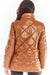 Stylish Quilted Jacket with Chic Button Closure and Elegant Collar