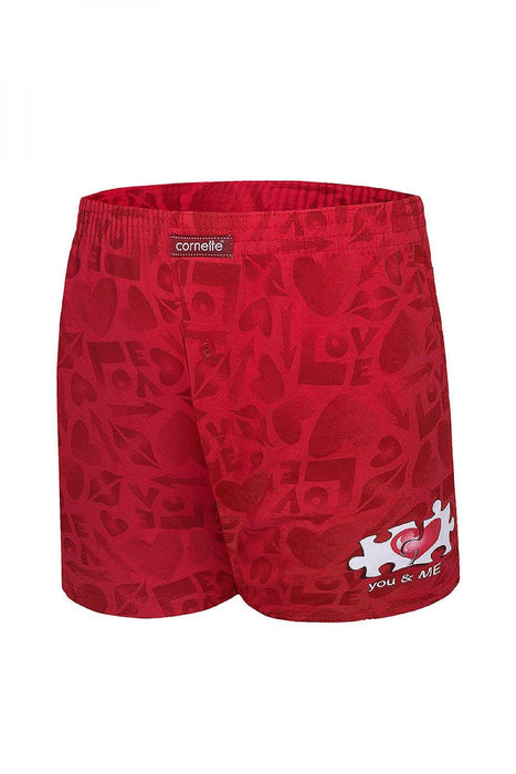 Love Connection Puzzle Print Men's Boxer Shorts for Valentine's Day