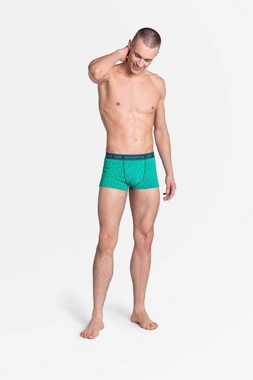 Athletic Men's Green and Navy Two-Pack Boxer Shorts by Henderson