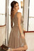 Charming Brocade Evening Dress with Captivating Back Detailing