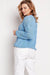 Elegant Heart Neckline Buttoned Cardigan