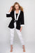 Chic Lightweight Cotton Bathrobe with Stylish Piping