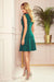 Elegant Flared Green Dress with Frill - Stylish Design by Numoco