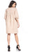 Elegant Cotton Midi Dress with Chic Buffet Sleeves